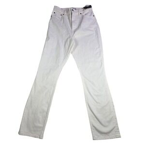 Abercrombie & Fitch White‎ Curve Love The Slim Straight Ultra High Rise Jeans 29